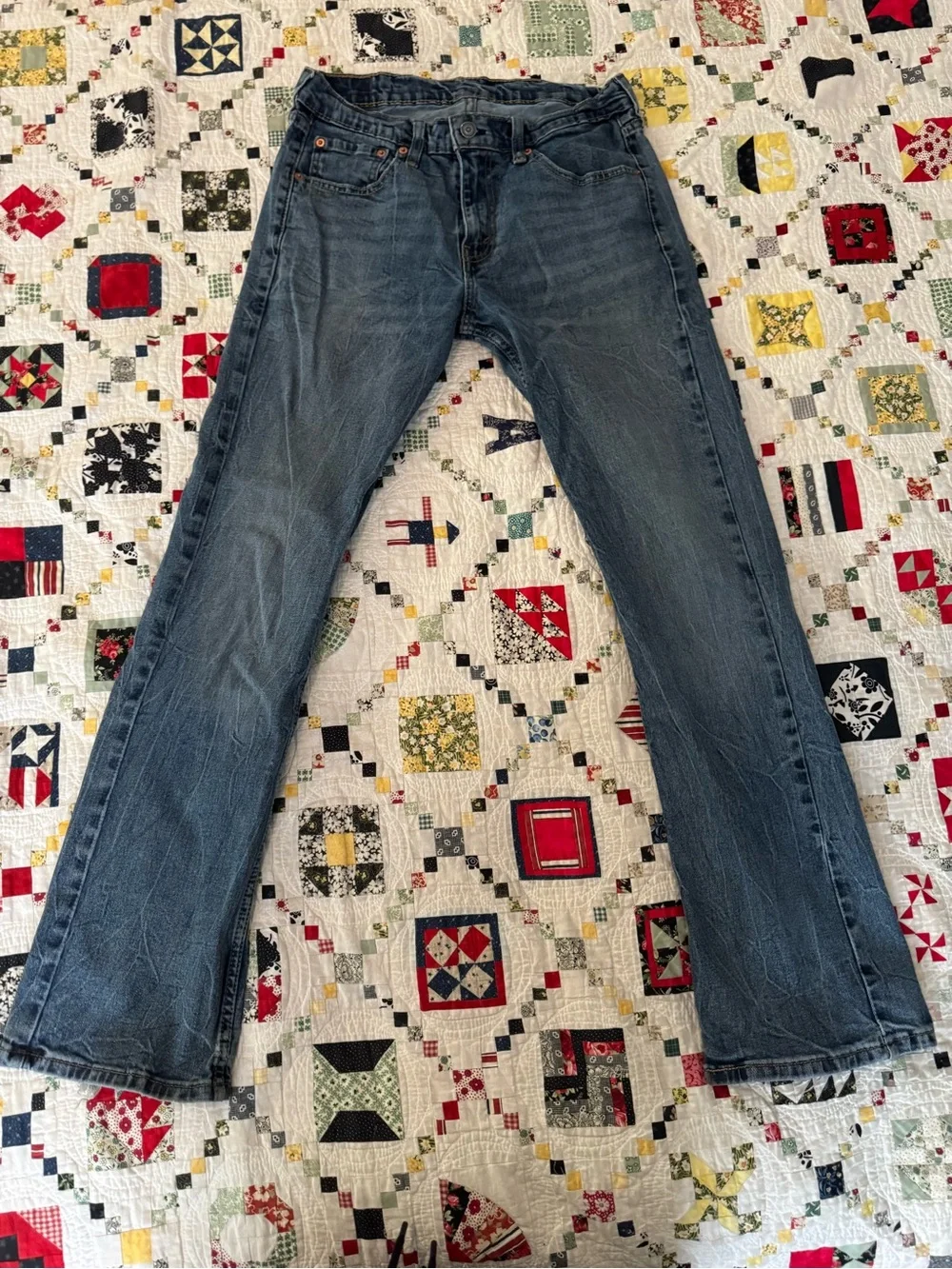 Levi's 505 Men's Straight Leg Denim Jeans - Medium Blue